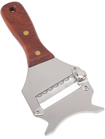 Ribete de trufa de Yomiyuyry, cortador de acero inoxidable ajustable, rasurador de trufa fácil de usar, manija ergonómico de madera para chocolate y queso