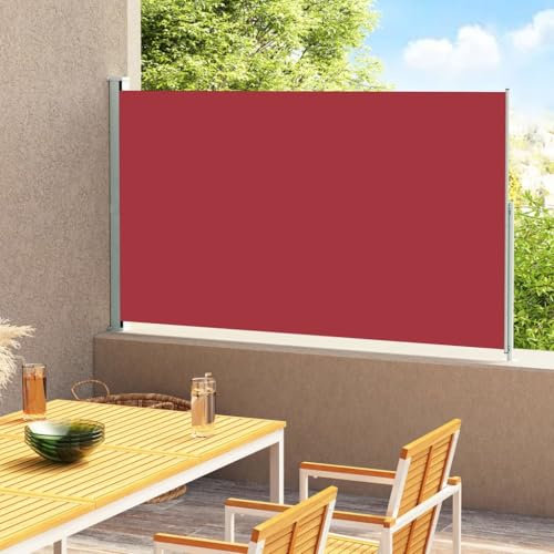 Item-Patio - Toldo lateral retráctil de 200 x 300 cm, color rojo, para césped y jardín, vida al aire libre, sombrillas y sombrillas