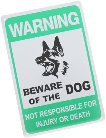 Homoyoyo Vintage Metal Tin Sign Do Not Enter for Garden and Wall Decor Weatherproof Uv Protected Beware Dog Sign for Gates