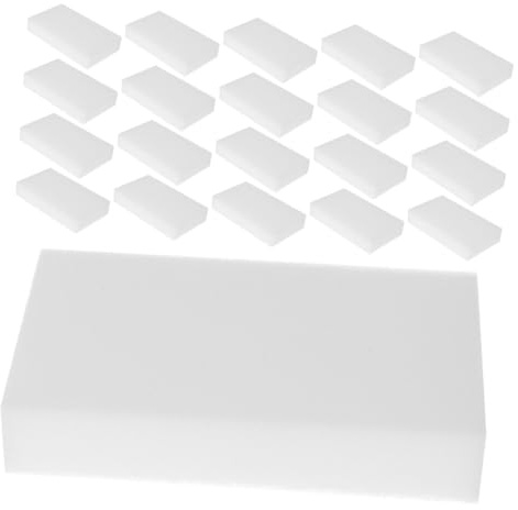SEWACC 60 Pièces Éponge de Nettoyage Éponge Melamine Compacte pour Cuisine et Salle de Bain Réutilisable et Non Rayante pour Tâches