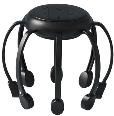 Appareil de massage électrique pour la tête - Grattoir automatique pour cuir chevelu à 360 ° - Grattoir pour cuir chevelu avec 8 griffes de massage amovibles pour une relaxation musculaire profonde