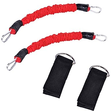 SOIMISS Bande Élastique Fitness pour Jambes et Rouge Résistance Ajustable Naturel pour Entraînement Renforcement Cuisse et Mobilité Équipement Sportif à