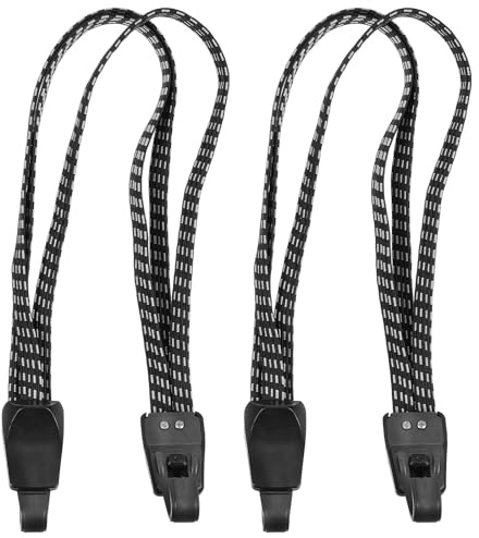 Hohopeti 2 Piezas Cintas de Sujeción Elásticas para Equipaje Trasero de Correas Resistentes con Ganchos para Bicicletas de Motocicletas y Carga Segura
