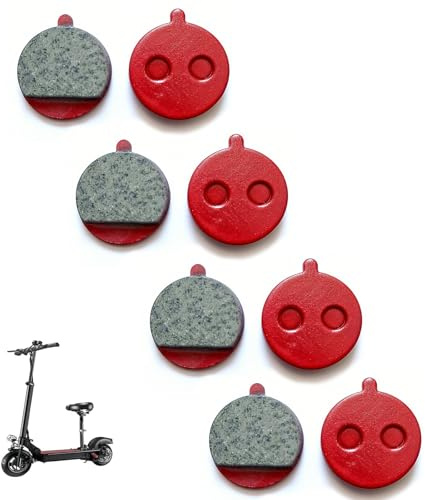 4 Paar Bremsbeläge für E Scooter und Bremsklötze Fahrrad, E Scooter Bremsbeläge Ersatzteile Kompatibel mit Soflow SO4 Pro mit Be Cool E Scooter Modellen, Fahrradteile Zubehör