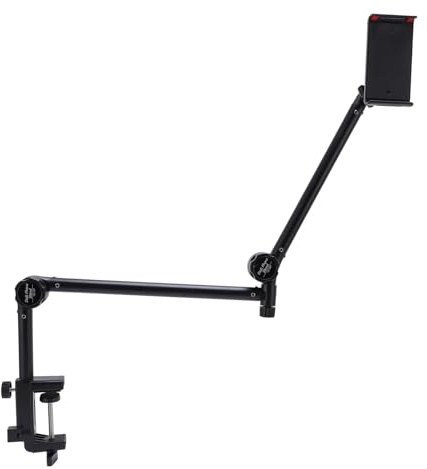 CFTGIW Microphone Suspension Stand 360 Degree Slip .5KG Bearing Metal Mic Arm Stand Desk with Phone Clamp/Holder for Home Studio with Our Rotation 360 Ef Microphone Suspension StandMic