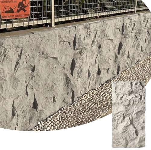Oracra Wandverkleidung 3D-Wandpaneele aus Kunststein für Den Außenbereich Wandpaneel (60 X 120 cm) für Innenwände DIY-Wandpaneele mit PU-Struktur, Dekor(Beige,1pc)