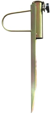 FONDOTIN Ancre de Parasol Plage Galvanisé Support Sol Léger et Compact pour Parasol de Jardin et Plage Fixation Stable