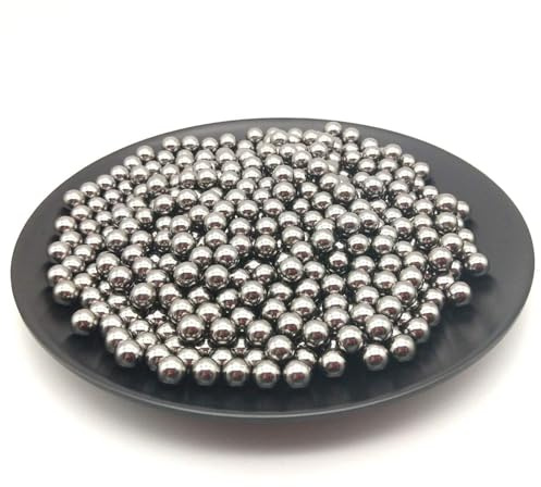 CATAPULT AMMO 6MM TARGET PRACTICE BALL SOLID ALL0Y SILVER SLINGSHOT STEEL BALLS PRECISION HUNTING HIGH DENSITY ROUND PELLET POLISHED TARGET PRACTICE SMOOTH REUSABLE (2000)