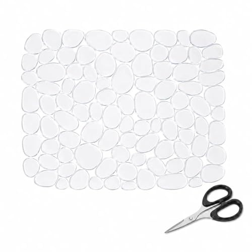 Sotbnna 2 tappetini universali per lavello, ritagliabili con forbici, trasparenti (40 x 30 cm, set da 2)