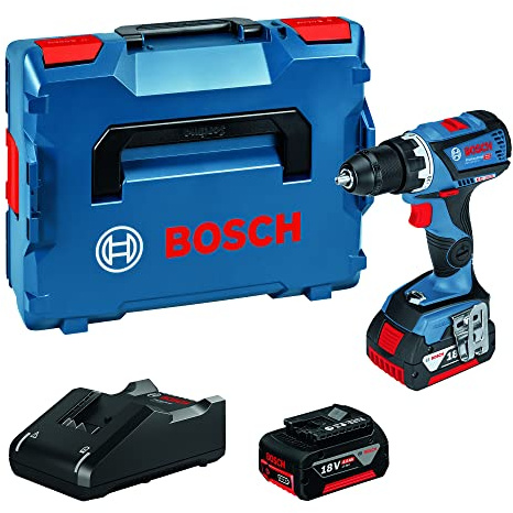 GSR 18V-60 C Professional Perceuse Visseuse Brushless dans L-Boxx avec 2 Batteries ProCORE18V 4, 0 Ah Li-Ion