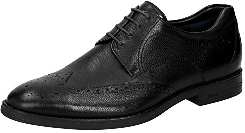 Sioux Forkan-XL Brogues för män, Svart 000 svart, 50 EU