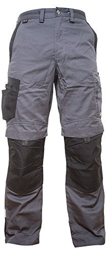 Jah 1110 Cargo-Bundhose 5 Stück Polyester/Baumwolle Cordura grau/schwarz Gr. 50