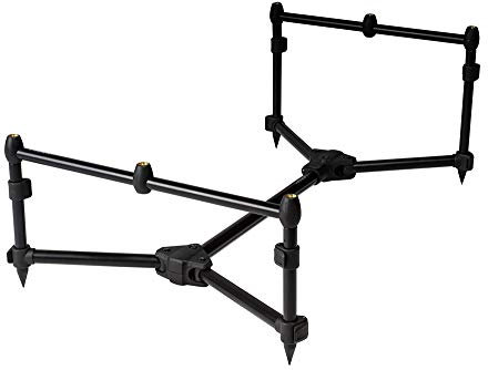 Sonik Rod Pod Vader X 3 Ruten inkl. Transporttasche - Rutenauflage für Karpfenangeler in Schwarz - Kompaktes Aluminium Pod zum Angeln auf Karpfen