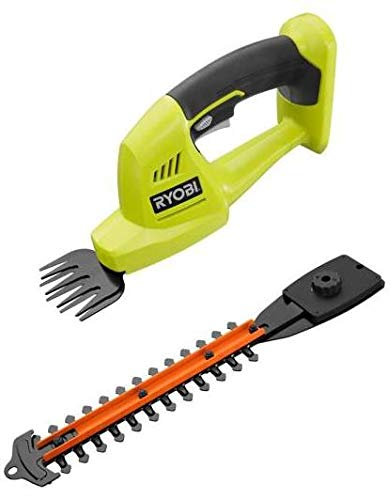 RYOBI ONE+ 18-Volt Lithium-Ion Cordless Grass Shear and Shrubber Trimmer - 1.3 Ah Battery and Charger Included