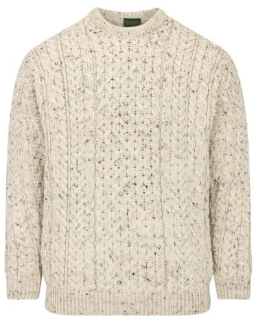 Walker and Hawkes Bradwell - Jersey de Lana de Merino para Hombre - Marfil - S