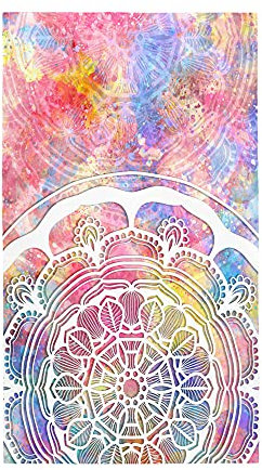 Highdi Microfaser Strandtuch Groß, Sommer Leicht Kompakt Schnelltrocknend Sandfrei Badetuch Sporthandtuch Strandlaken Reisehandtuch Picknickdecke für Erwachsene Kinder (Mandala 2,80x160cm)