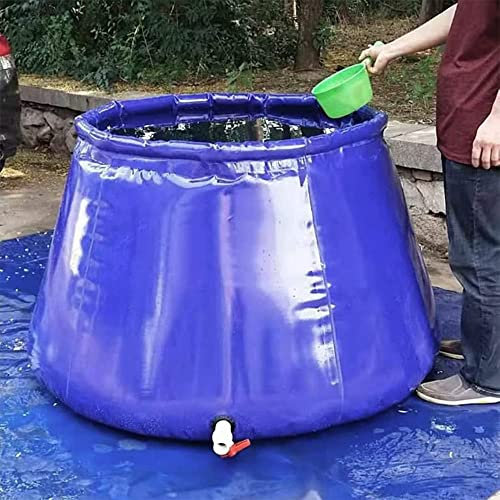 ZCBYBT Collapsible Rain Barrel Outdoor Collapsible Storage Bucket Outdoor Large Capacity Rainwater Collection Tank,400L