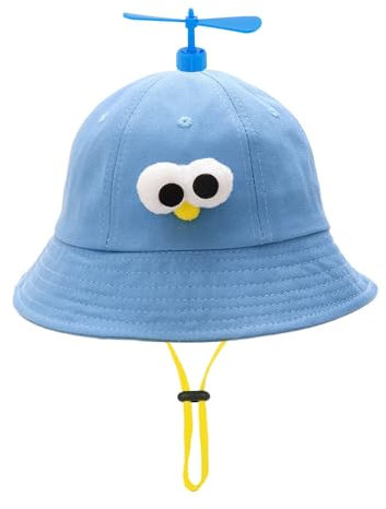 SHDIEHJFMLDH Casquette à Hélice,Casquette Hélicoptère,DrôLe De Chapeau Seau, Pliable Enfant Chapeau de Soleil,pour BéBéS GarçOns Filles Enfants âGéS De 1 à 6 Ans(54cm)