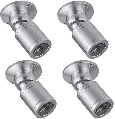 HVZUM 4 Mini Deckenspot Vitrinenbeleuchtung Spots 1W Warmweiß 3000K Mini Aufbaustraler