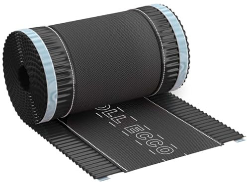 Eurovent® ROLL ECCO Rouleau de faîtage en aluminium + non-tissé - Couleur : anthracite (RAL7021) (310 mm de large, 5 mètres courants)