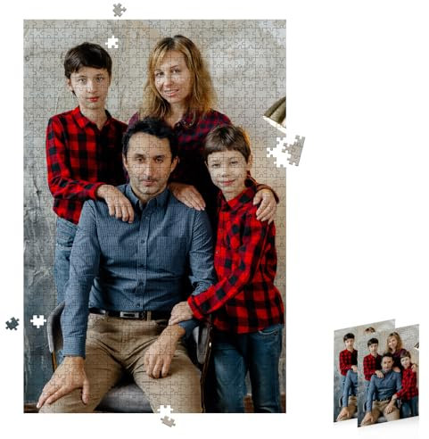 Personalisiertes Puzzle mit eigenem Bild Foto-Puzzle 20-1500 Teile individuelles Puzzle für Erwachsene und Kinder Benutzerdefiniert Puzzle Geburtstage, Muttertag, Valentinstag & Hochzeiten