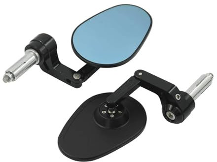Motorrad Lenkerendenspiegel Für Triumph Für Bonneville Für Benelli Für Leoncino Für 500 Universal Motorrad Rückspiegel Faltbare Motorrad Spiegel Motorrad Rückspiegel