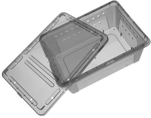 Supvox Wiederverwendbare Reptilien Futterbox Aus Lichtdurchsichtigem Kunststoff Bruchsicher Klein Für Schlangen Spinnen Eidechsen Kunststoff Zuchtbox Für Terrarien Und Futterhaltung