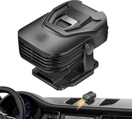 Generisch Tragbare Autoheizung, Tragbare Autoheizung,12V Scheibenentfroster Defogger | Auto-Windschutzscheiben-Heizventilator, Fahrzeugheizung mit 2 Modi für SUV, LKW