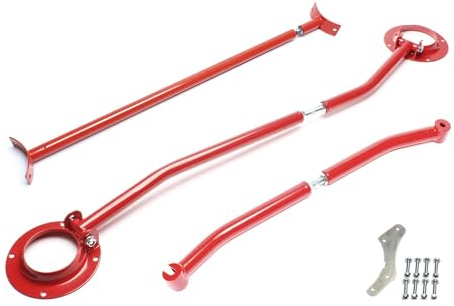 TA Technix Domstrebekit verstellbar aus Stahl in der Farbe rot, eintragungsfrei, Art.-Nr. SDSKITG2