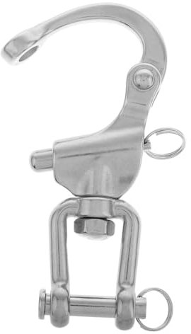 SUPVOX Moschettone Girevole in Inossidabile a Sgancio Rapido Gancio Rotante per Esterno Clip a Sicura Resistente e