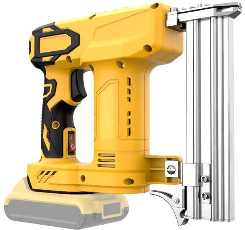 BROVR Clavadora de calibre 18 y pistola grapadora para batería Dewalt de 20 V (no incluida), pistola de clavos inalámbrica 2 en 1 con 2000 clavos para carpintería, impulsa clavos de hasta 1-1/4
