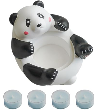 Velas Candelita Perfumadas,Candelabros Votivos | Portavelas aromáticas con 4 Velas votivas | Figuras de Animales pequeños para Centro de Mesa y decoración del hogar