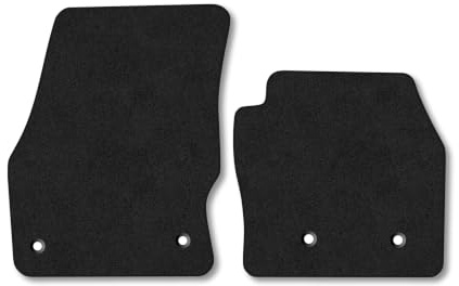 Compatible with Ford Transit Connect (2016-2023) Carpet Car Mats | Black Edge Trim Tailored Fit Floor Mats Full Coverage Protection Accessories Easy Clean Anti Slip Made in the UK