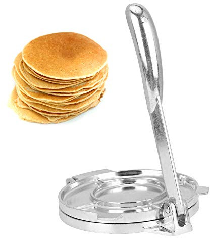 Prensa para tortillas, máquina para hacer tortillas de aleación de aluminio, prensa para masa de pastelería de cocina para hacer chapati, roti, patacones, empanadas al estilo indio