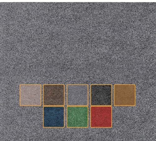 ANRO Fußmatte Schmutzfangmatte Türmatte rutschfest Fußabstreifer abwaschbar robust für Eingang, Haustür, Flur innen & außen Poet, 90 x 150 cm (Rechteckig)