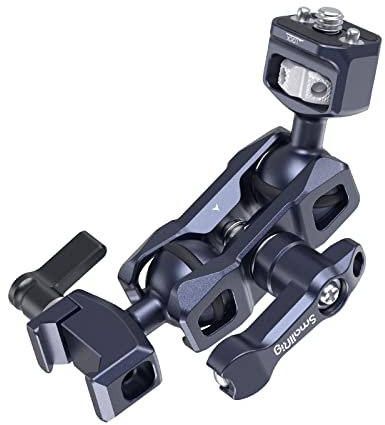 SMALLRIG Dual Ball Heads Magic Arm with 1/4-20 Screw and NATO Clamp, Max. Load 6kg, Only 91g, Made of Aluminum Alloy and Stainless Steel - 3875