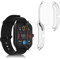 kwmobile 2X Schutzhülle kompatibel mit Huami Amazfit GTS 4 Hülle - Fullbody Cover Set aus Silikon - Transparent