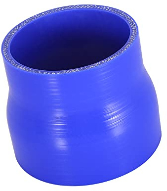 A ABSOPRO 76-89mm 3-3.5 ID Recto Acoplador Silicona Manguera Coche Auto Azul