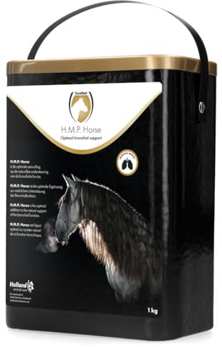 Excellent H.M.P. Horse Herbal Mix - 1 kg - Ergänzungsfuttermittel für Pferde - Pferdefutter Für den besten - Zugang zu den Atemwegen bis tief in die Lunge - Geeignet für Pferde