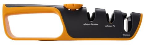 VENTEO Aiguiseur Couteaux Manuel Multi Fentes Couteau Cuisine Précision Affûtage Sécurisé Ustensiles De Cuisine Usage Domestique Lames en Acier Inox Tranchant Durable et Stabilité