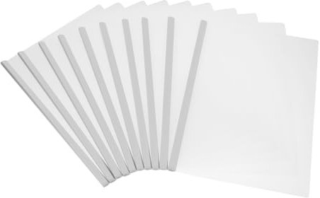 NUOBESTY 10st Transparenter Bucheinband Mit Deichsel Dünnes Portfolio-ordner Präsentationsmappe Klare Berichtsumschläge Aktenordner Ordner Paket Spurstange A4 Plastik Weiß