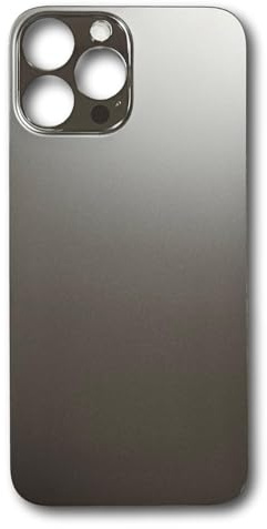 Smartex® Verre Arriere, vitre de la Coque Compatible avec iPhone 13 Pro Max | Big Hole sans Logo (Gris sidéral)