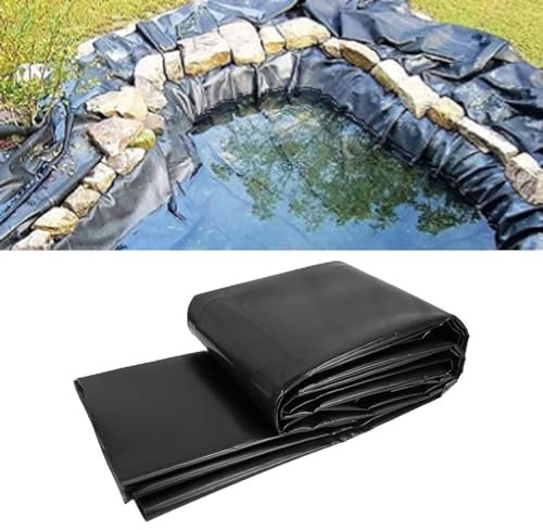 Revestimiento grande para estanques de peces de 0,5 mm de grosor, 2 x 10 m, lona para piscinas, fuentes, jardines de agua