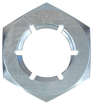 Fischer Contratuerca autoblocante MU-SL M12 R inoxidable A4, bloqueo de roscas de acero inoxidable, 100 unidades, 562014