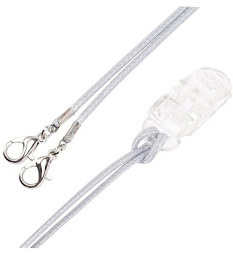 minkissy 3pcs Hearing Amplifier Clip Lanyard Rope Anti-lost Holder Accessories for Children and Elderly, Grey Hearing Device Protection Strap for Daily Use