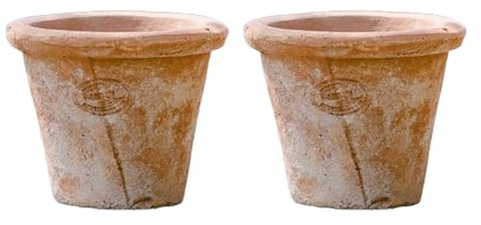 IOEDHW Paquete de 2/3 maceteros de Terracota, macetas de Arcilla Transpirable, macetas de Terracota de Arcilla roja con Drenaje, Maceta de Terracota para Interiores y Exteriores para Plantar Plantas