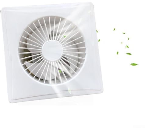 RANRAO Solar-Abluftventilator, Gewächshausventilator, leise Belüftung, Zuchtraum, Abluftventilator, industrieller Gleichstromventilator mit Rückschlagventil für Wohnmobil, Haustierhaus, 12 V, 8 W