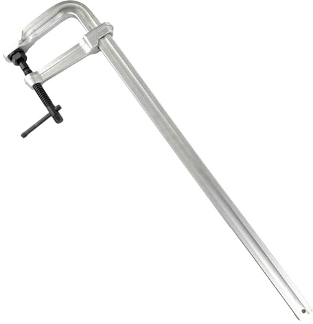 WELDINGER Schlosser-Schraubzwinge Ganzstahl 180-800 mm bewegliche Druckplatte Knebelgriff