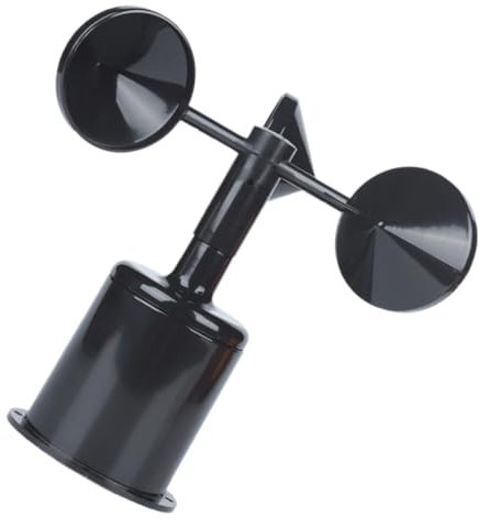BESPORTBLE 5st Windspiele Im Freien Windsensor Windrichtungs-Anemometer Windrichtungsanzeiger Markise Turbine Automatisch Flugzeug Windanemometergehäuse Gehäuse Für Windmessgerät Abs Black