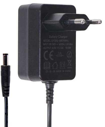 Fuente de alimentación 9V 2A, adaptador AC 100-240V a DC 9V 2A 18W, enchufe de 5,5x2,1mm, compatible con Arduino, enrutador, cámara CCTV, tiras de LED, terminal POS, certificado CE